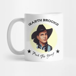 Garth Brooks Much Too Young Vintage Style Mug